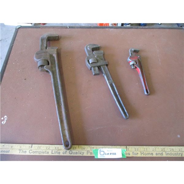 (3) Pipe Wrenches