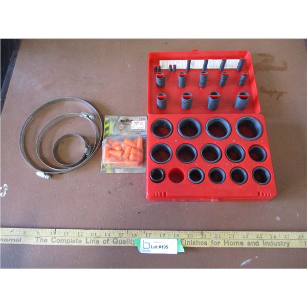 O Ring Kit, Ear Plugs, Hose Clamps
