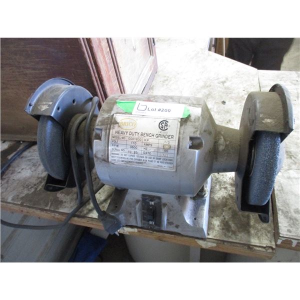 Brico Heavy Duty Bench Grinder - 1/3 HP