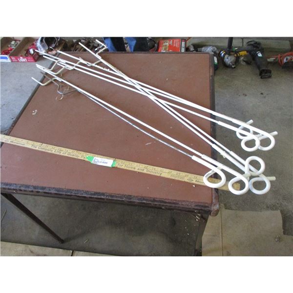 (7) Electric Fence Poles (Pig Tails)