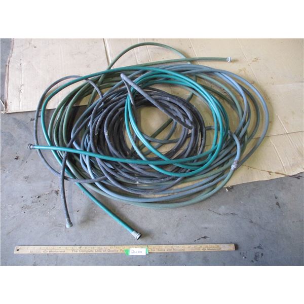(3) Plastic Garden Hoses