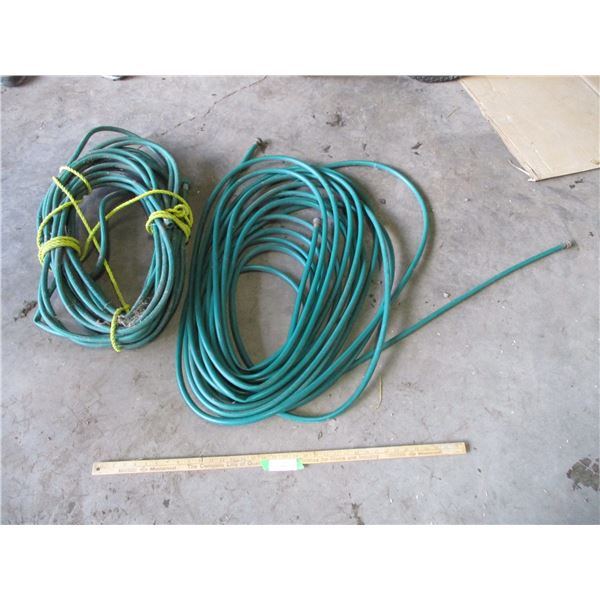 (2) Plastic Garden Hoses