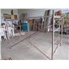 Image 1 : (6 Times Bid Price) (6) Scaffold Ends With Pins, Planks, & (5) Cross Braces