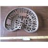 Image 1 : Cockshutt Cast Iron Seat - Original - Some Damage to the Letters in Cockshutt