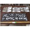 Image 1 : (5) Metal Hunting Signs - 12" x 10"