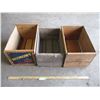 Image 1 : (3) Crates - One With Economy Apples Label