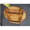 Image 4 : Folding Wooden Lawn Furniture Table - 30" Diameter