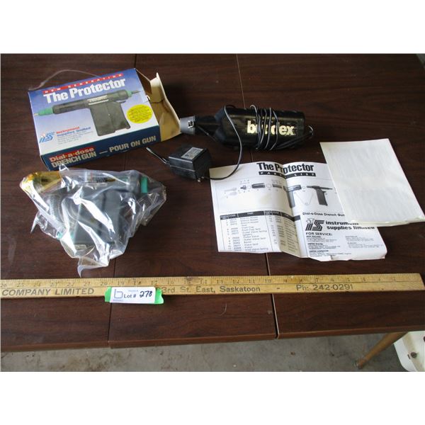 Ivomec Gun - New; Electric De-Horner