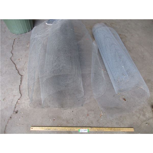 (2) Rolls of Mesh Wire