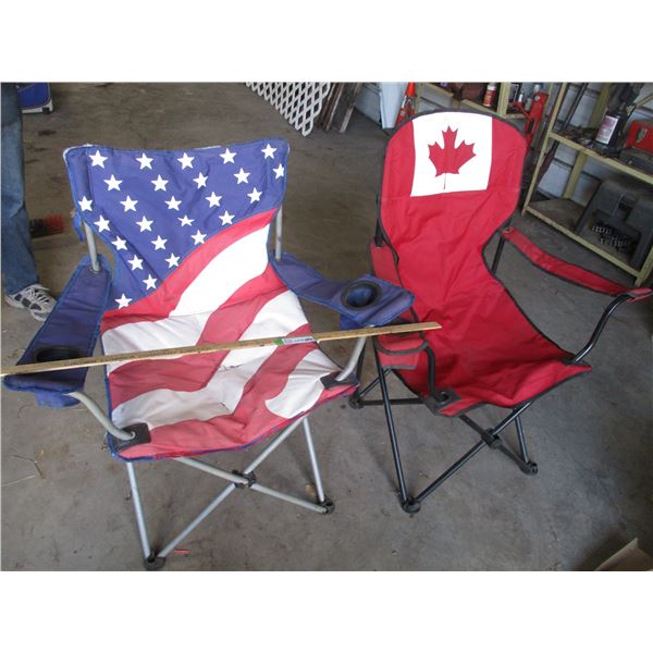 (2) Folding Lawn Chairs
