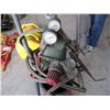 Image 4 : Acetylene Torch (Oxygen & Acetylene Tanks) With Gauges and Cart