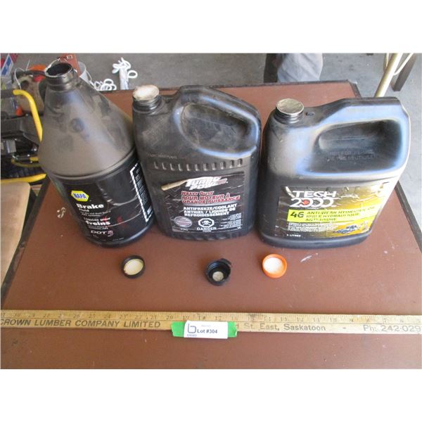 Antifreeze, Hydraulic Oil, Brake Fluid