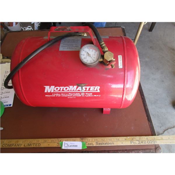 MotoMaster 5 Gallon Air Tank With Gauge