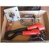 Image 3 : 12 Volt Snake Light, Battery Strap, C Clamps, Gate Valve, Spring, etc.
