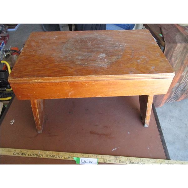 Homemade Wooden Step Stool