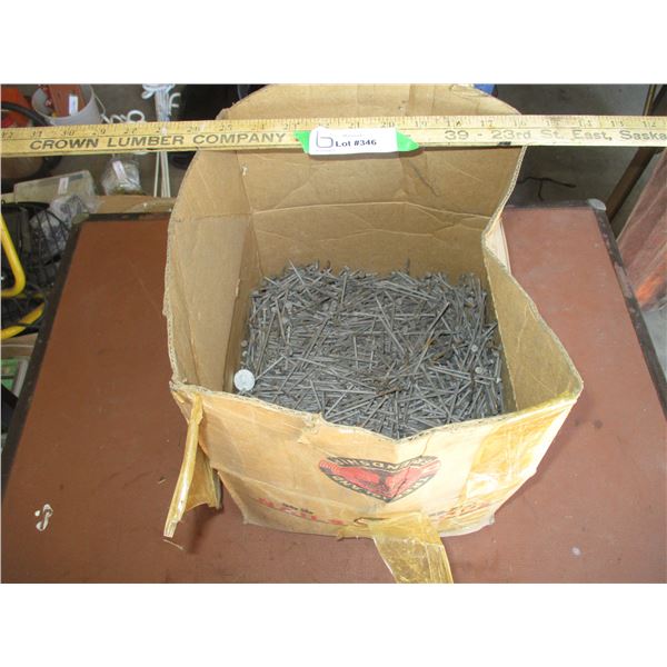 Partial Box of 2 1/2" Coated Nails