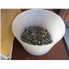 Image 3 : Shingle Nails, Partial Box of 3" Plastic Top Nails Galvanized Ring Shank