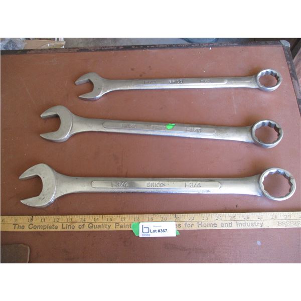 (3 Times Bid Price) (3) Wrenches - 1-3/4", 1-11/16", 1-1/2"