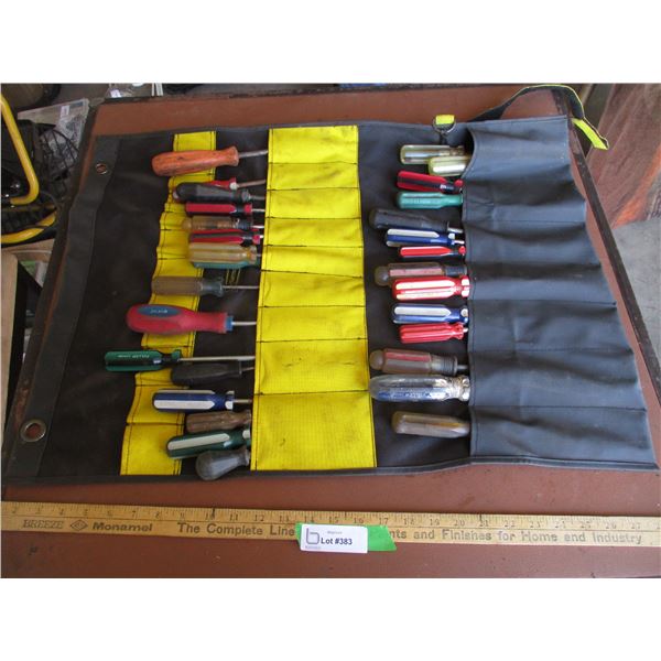 Screwdriver Organizer With Screwdrivers