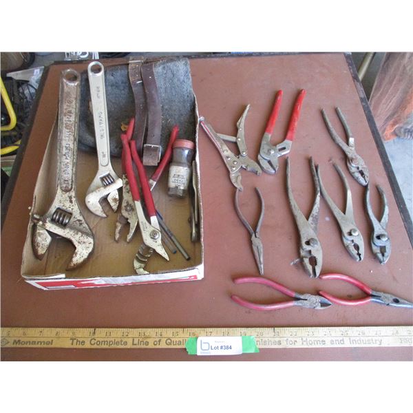 Crescent Wrenches, Pliers, Knee Pads, etc.