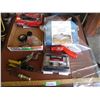 Image 1 : Black & Decker Battery Charger, Poly Gloves, Wrench, Pliers, Tin Snips, Weiser Lock Set, Black & Dec