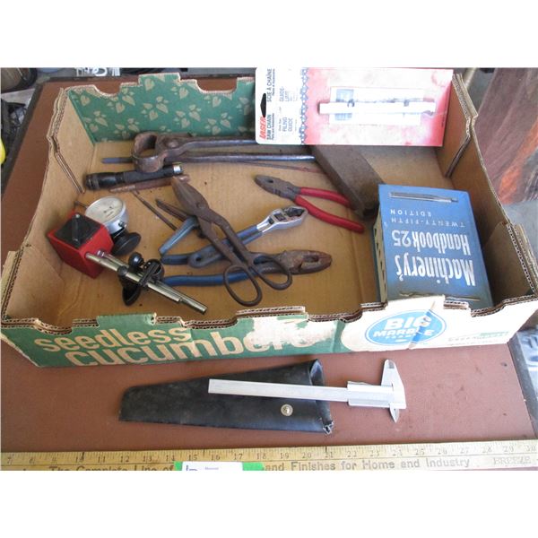 Caliper, Machinery's Handbook, Hoof Trimmer, Whetstone, etc.