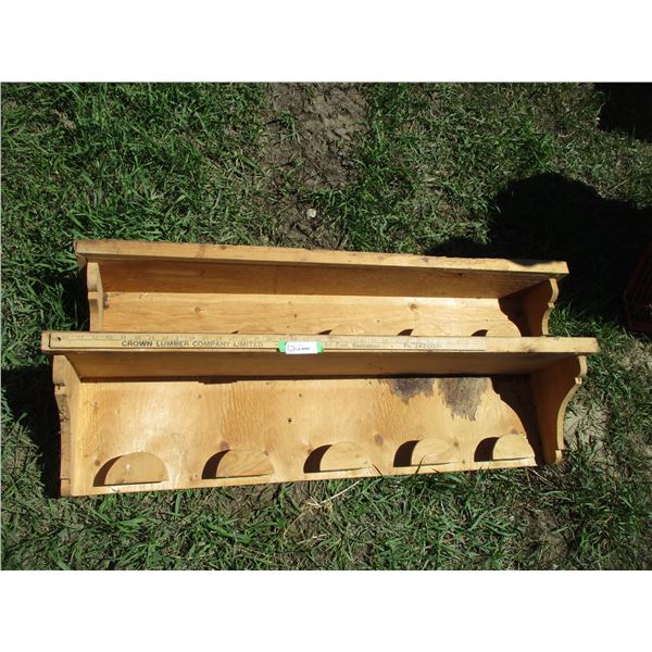 (2 Times Bid Price) (2) Halter Display Shelves - 4'