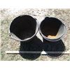 Image 1 : (2) Rubber Feed Pails - One is 12", One is 14"