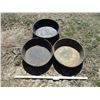 Image 1 : (3 Times Bid Price) (3) 16" Rubber Feed Tubs