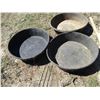 Image 2 : (3 Times Bid Price) (3) 16" Rubber Feed Tubs