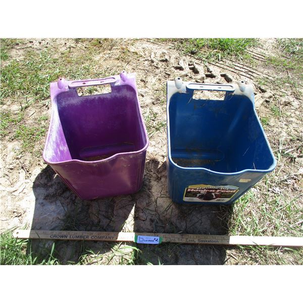 (2 Times Bid Price) (2) Wall Hang Feed Tubs