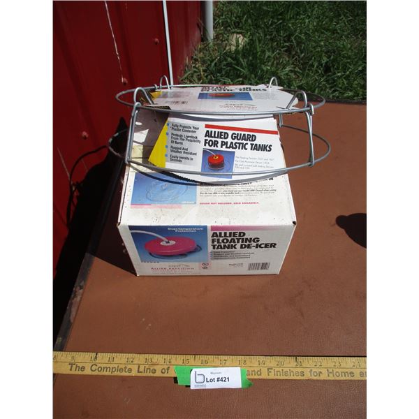 Floating Tank De-Icer With Guard