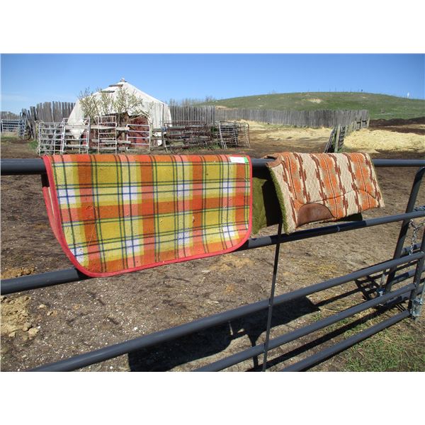 (2) Saddle Blanket and Pad