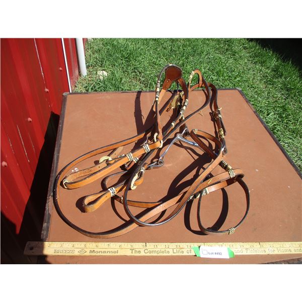 Breast Plate, Matching Bridle, Bit, Reins