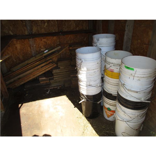 5 Gallon Pails, Lumber