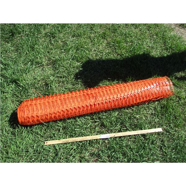 Roll of Plastic Snow Fence