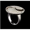 Image 4 : 14KT White Gold 1.57 ctw Diamond Ring