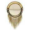 Image 3 : Antique Victorian Large Etruscan 14k Gold Twisted Wire Fringe Dangle Brooch Pin