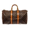 Image 2 : Louis Vuitton Keepall 50 Bandouliere Duffle Bag Brown Monogram Coated Canvas