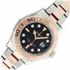 Image 1 : Rolex Mens 18K Rose Gold And Stainless Steel Black Dial Yachtmaster 40MM