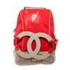 Image 1 : Chanel Line Backpack Red and Gray Vinyl