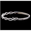 Image 2 : 1.45 ctw Diamond Bangle Bracelet - 14KT White Gold