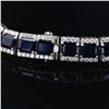 Image 2 : 134.48 ctw Blue Sapphire and 14.82 ctw Diamond 14K White Gold Necklace