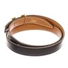 Image 4 : Hermes Black and Brown Leather Mini Constact Belt