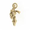 Image 3 : Vintage 9K Yellow Gold Bicycle With Functional Wheels Collectible Charm Pendant