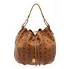 Image 2 : MCM Cognac Visetos Leather Bucket Bag