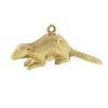 Image 1 : Vintage Birks 10K Yellow Gold 3D Beaver Detailed Textured Finish Charm Pendant