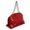 Image 2 : Chanel Red Leather Mademoiselle Bowler Bag
