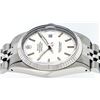 Image 8 : Rolex Mens Stainless Steel 36MM Silver Index White Gold Bezel Datejust Wristwatc