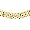 Image 2 : 17.75 Inch Five Row Panther Link Chain - 18KT Yellow Gold